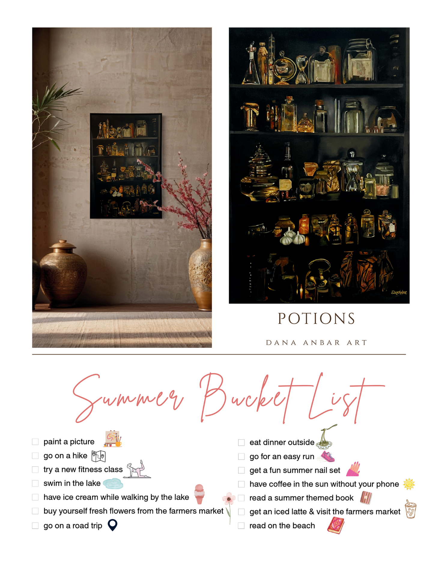 Summer Bucket List - Potions